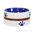Custom Logo Keramik Haustierhund -Fütterungsschale